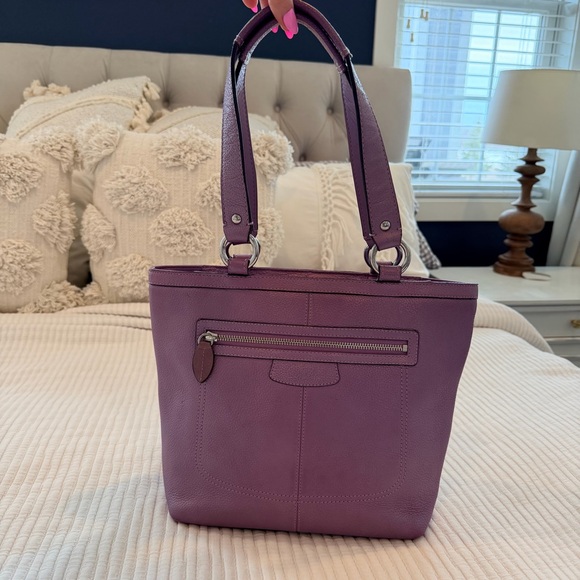 Coach Penelope Lavender Pebbled Leather Medium Women's Shoulder Bag L1063-F14683 - Picture 6 of 16